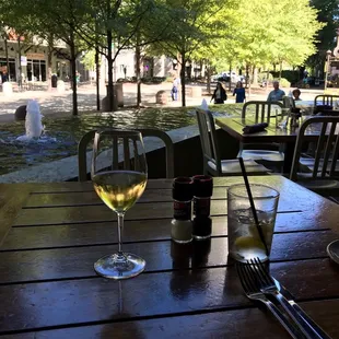 My view from my table on the patio