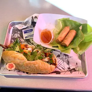 Grilled Pork Banh Mi 2 Piece Pork Egg Roll