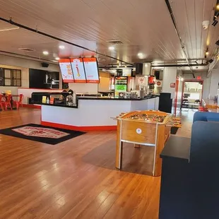 Inside. Order counter.