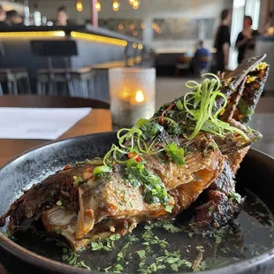 Crispy Cobia Collar Plate