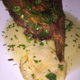 Crispy Cobia Collar Plate