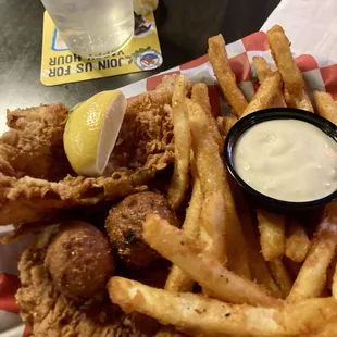 Fish &amp; fries. Very crispy &amp; light!