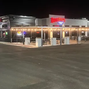exterior at night