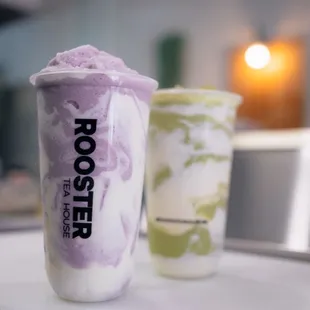 Taro Blitz and Matcha Blitz