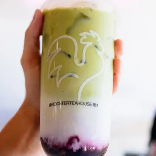 Blueberry Matcha Latte