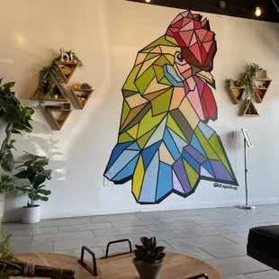 Same boba, more streamlined menu &amp; cool Mural