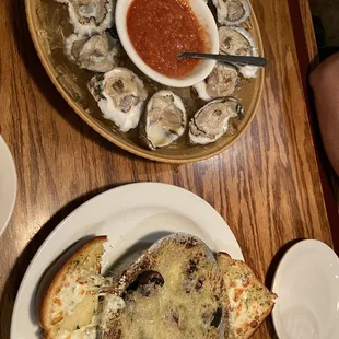 Oysters/ escargot