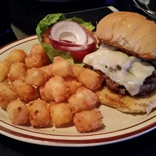 Mushroom Swiss burger