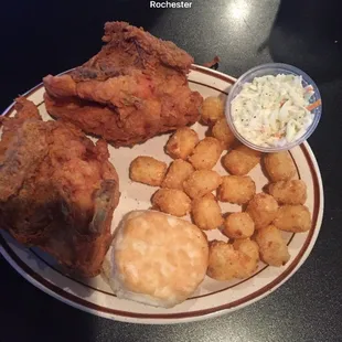 Two piece white breasted chicken meal