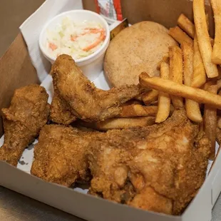 Fried 1/2 Chicken Dinner