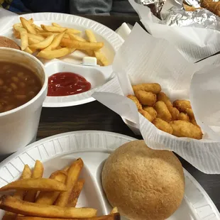 Beans cheese curds