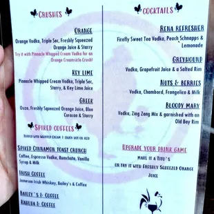 Drink specials 2024