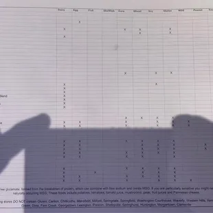 Allergen Information Menu page 6