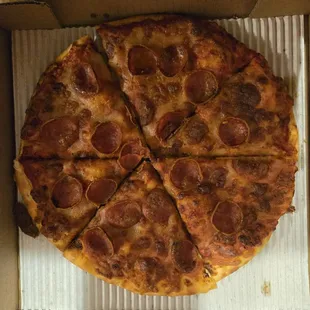 This is how my pizza looked from Roosters today. Obviously, this is unbeatable. A waste of money. I'm so disappointed in Roosters