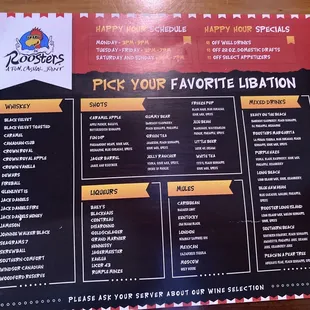 Libations Menu 2/2 as of 16 July 2021