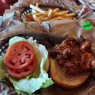 Fried chicken sandwich