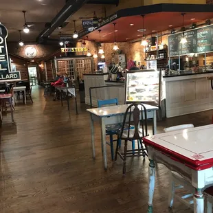 the interior of the restaurant