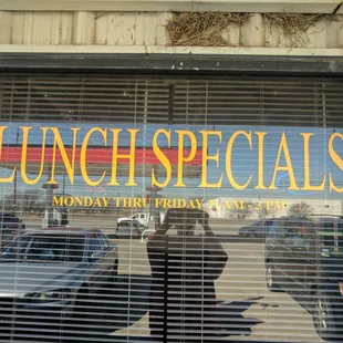 Lunch specials