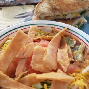 Special, taco soup and Mexican grilled cheese.