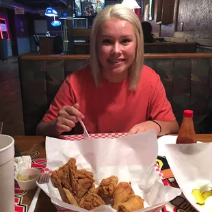 Had a good Father's Day, and meal at Roosters.