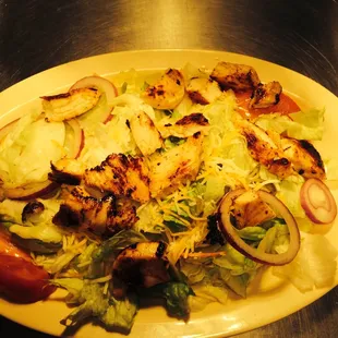 Big Salad with Marinated Chicken Breast!