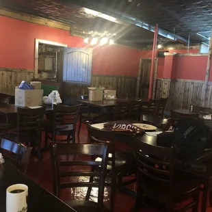 the interior of the restaurant