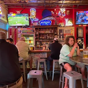 Bar area. Lone Star on tap