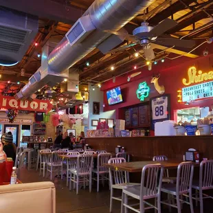 the interior of the restaurant