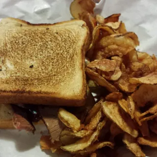 Sliced Brisket Sandwich