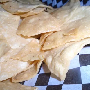 Corn chips, close-up.
