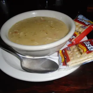 Chicken wild rice soup.