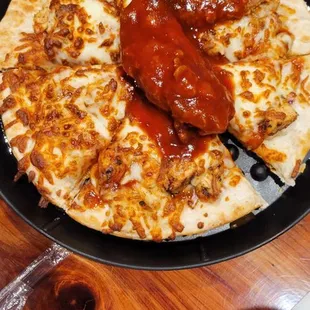Barbque chicken pizza