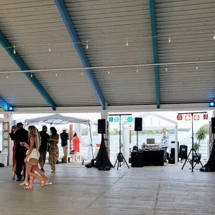 Dance floor in non smoking deck