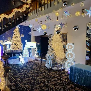 Beautiful holiday decor for our Holiday Party!