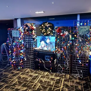 A nod to the movie Christmas Vacation with flavored shots in the lights, so creative!