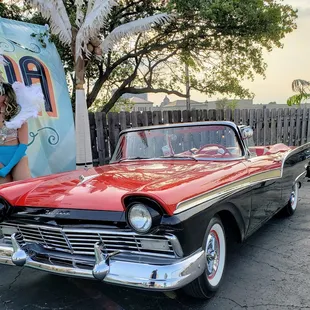 Showgirl and car. EBS had to be smiling at both