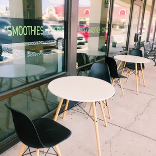Outside seating
