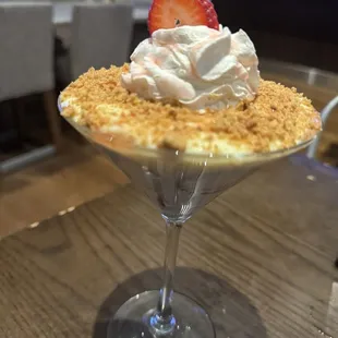 Chef Special Dessert: Strawberry and Cream Pudding