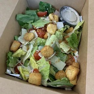 Takeout caesar salad