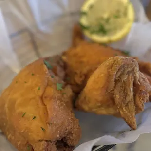 Fried Chicken (2 pieces of the 4 missing!) so yum!