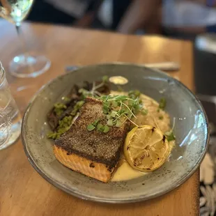 delicious, trout and risotto