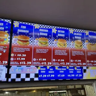 Updated menu