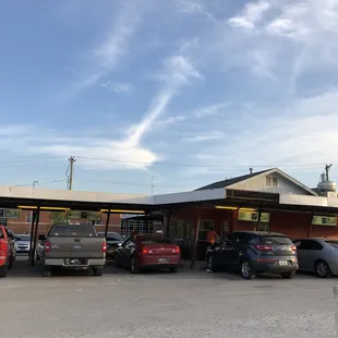 cars parked in a parking lot