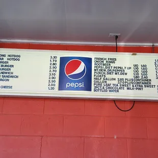 Root Beer Stand Menu