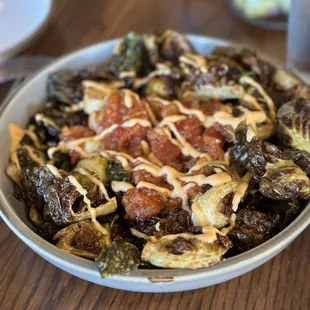 Blistered Brussel Sprouts