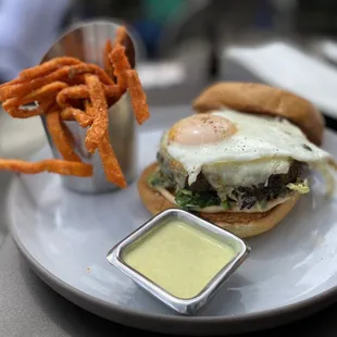 Colorado lamb burger ($19)