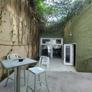outside