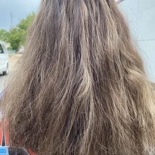 This was my hair before I had Robbie D fix it