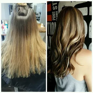 Before and after with stylist Danika C.