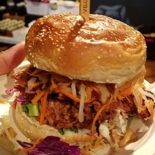 Jackfruit BBQ sandwich